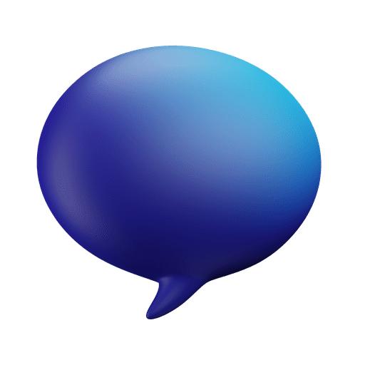 Chat, message, bubble 3D illustration