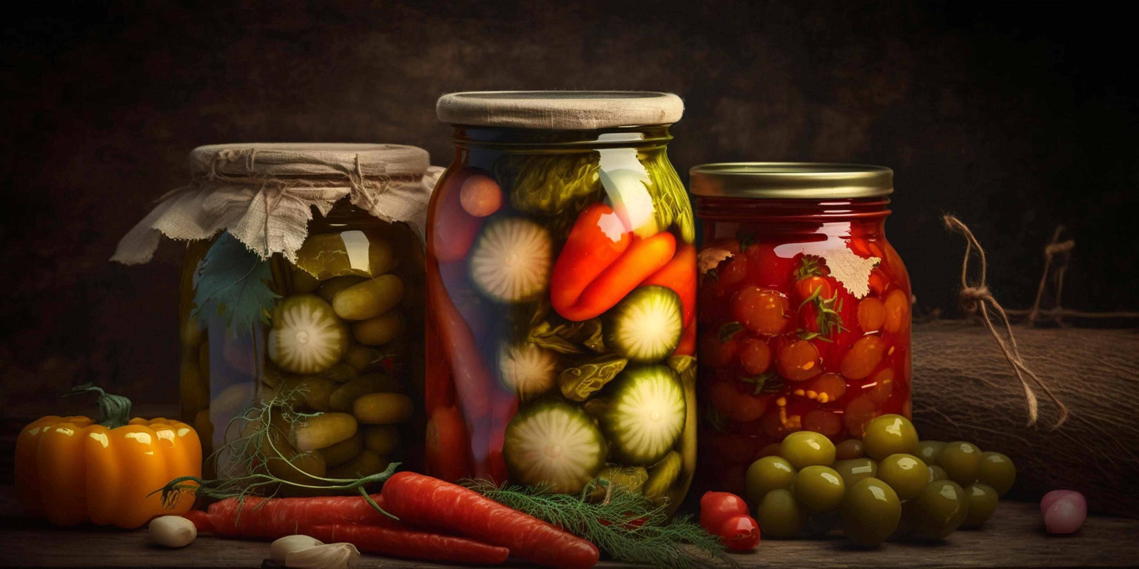 Traditional Russian Pickled Vegetables A Time-Honored Food Preservation Technique Stock Free