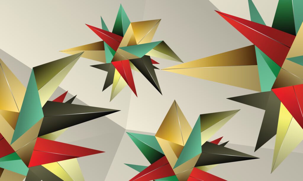 Abstract colorful polygonal style background. Free Vector