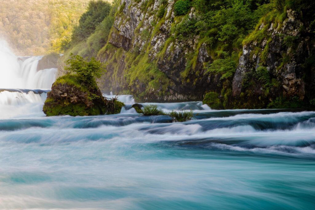 Waterfall nature landscape Stock Free