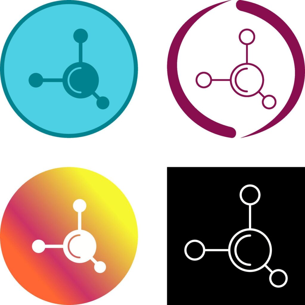 Molecule Icon Design Stock Free