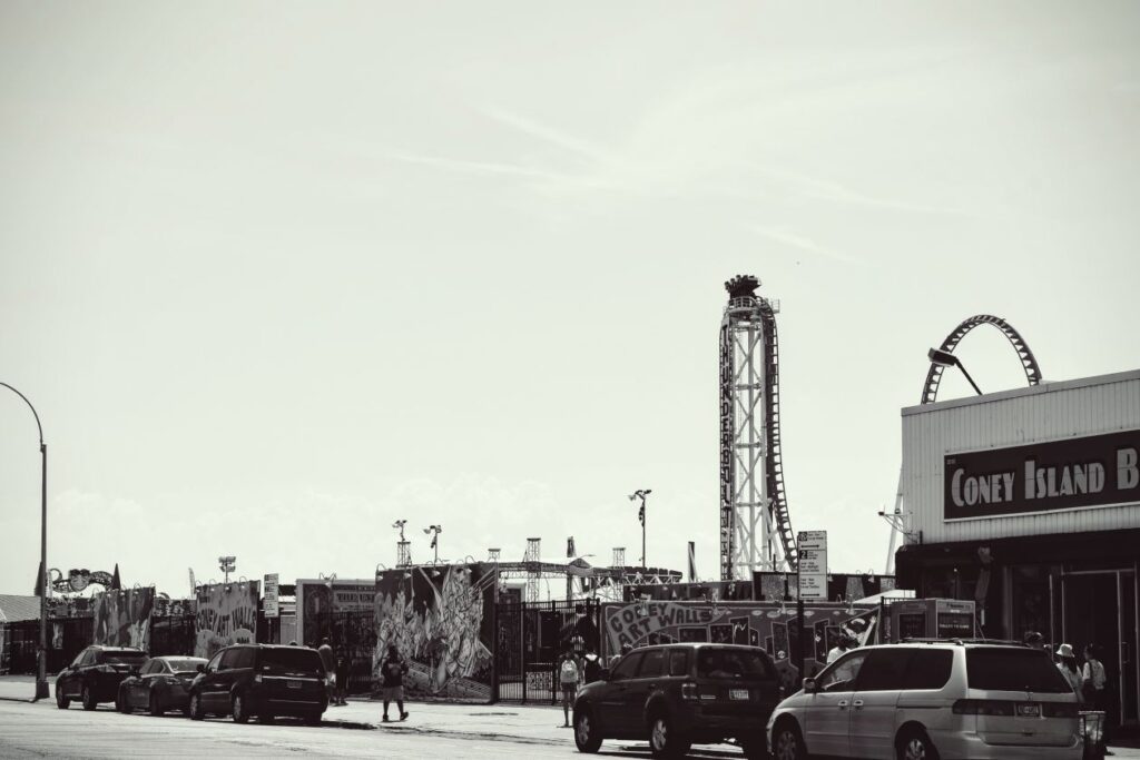 Coney Island Fairground Stock Free