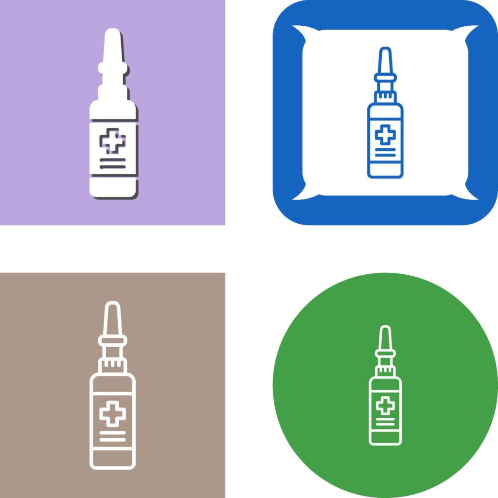 Nasal Spray Icon Design Stock Free