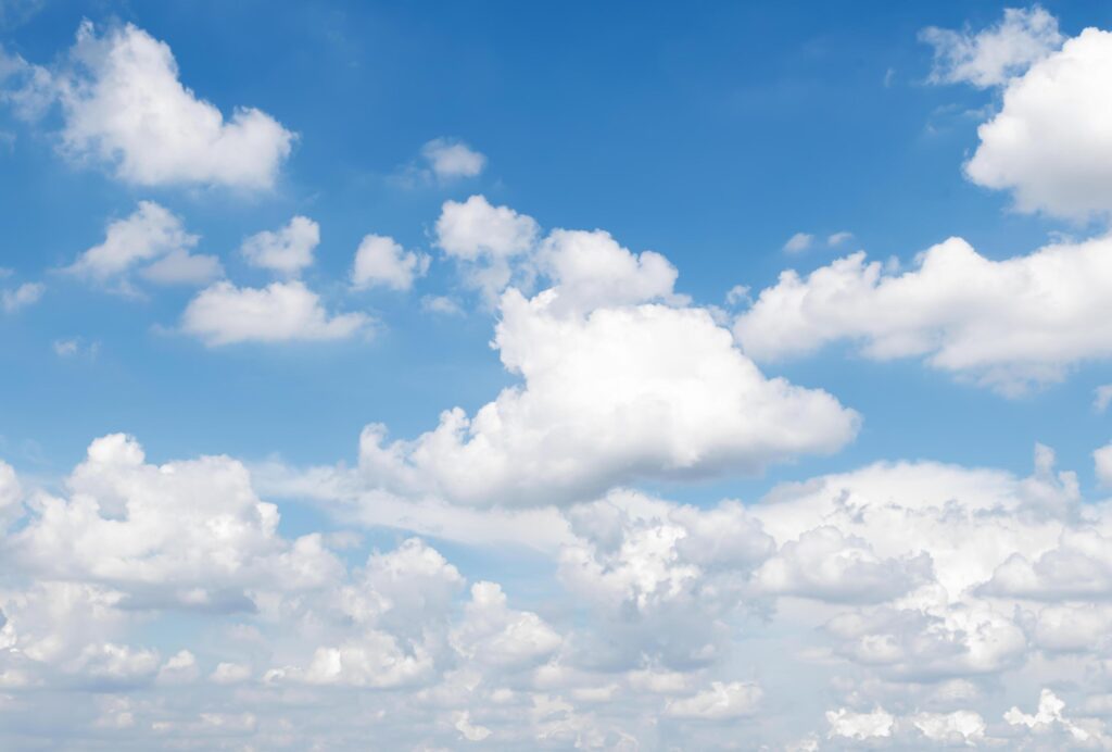 Blue sky with cloud background Stock Free