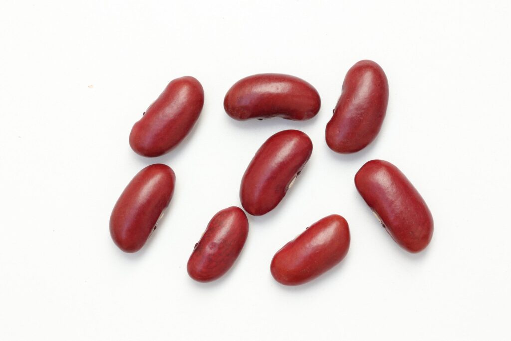 Red beans isolated on white background Stock Free