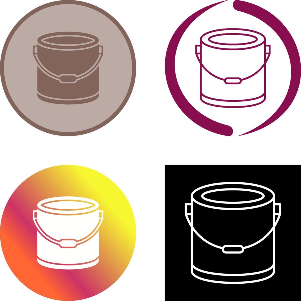 Paint Bucket Icon Design Stock Free