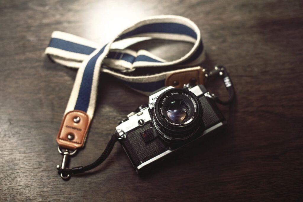 Olympus Camera Strap Stock Free