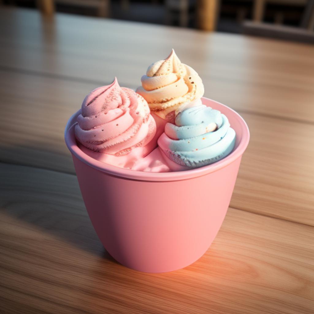 Ice cream cup by by @ai_generated