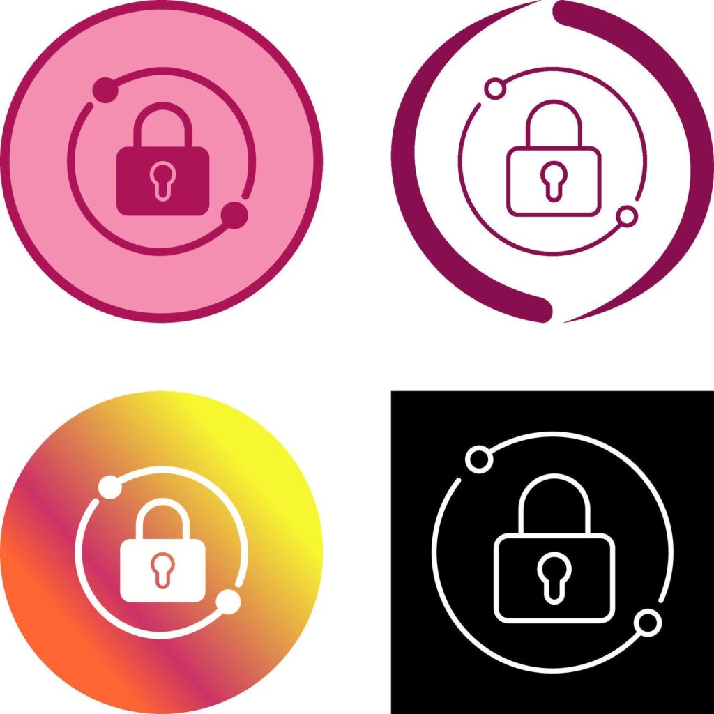 Pad Lock Icon Design Stock Free