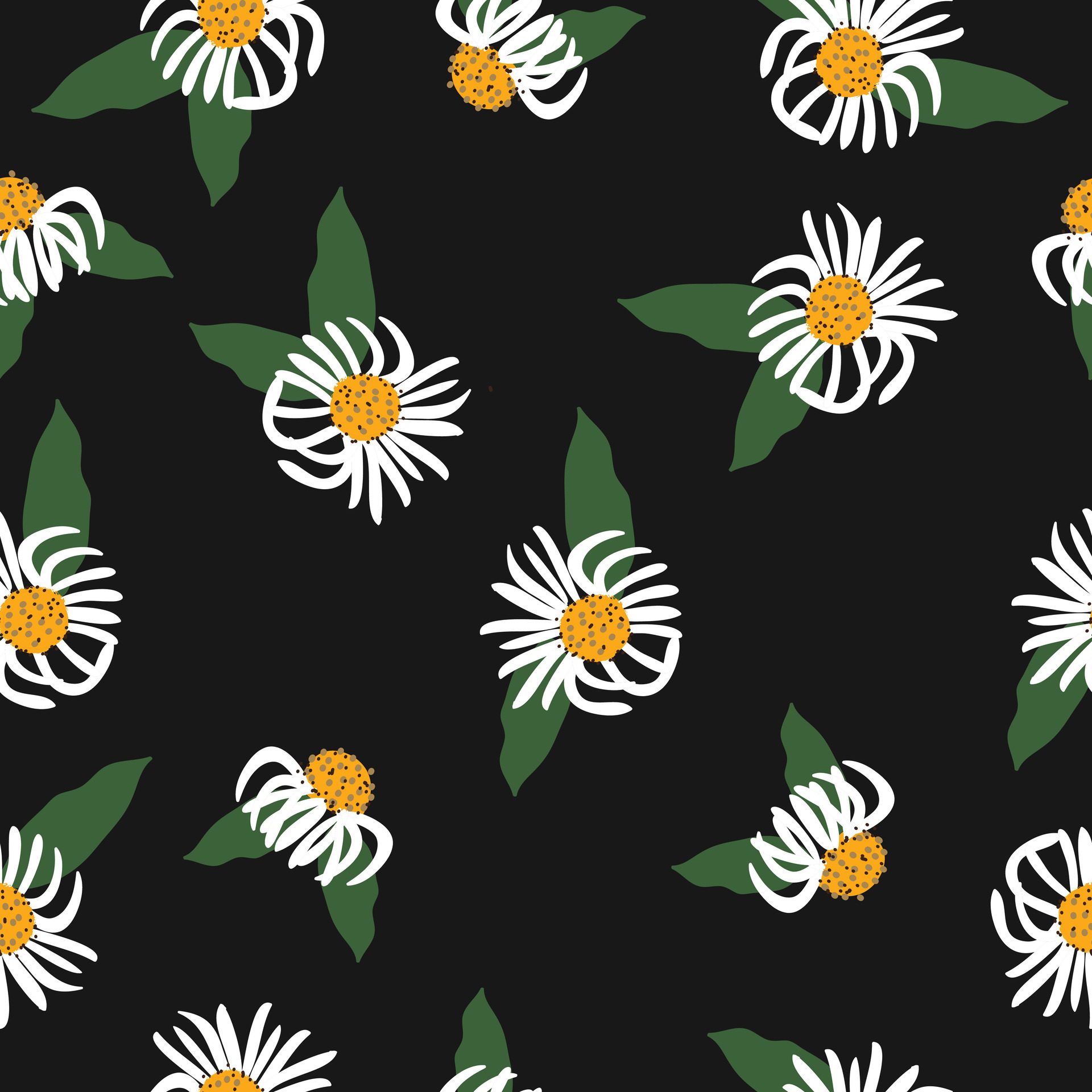 Seamless cute fresh plant pattern background Free Vector