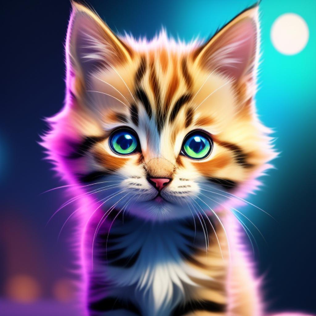 Kitten by @80of4ipj by @ai_generated