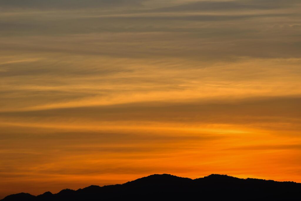 Beautiful sky at sunrise Natural background Stock Free