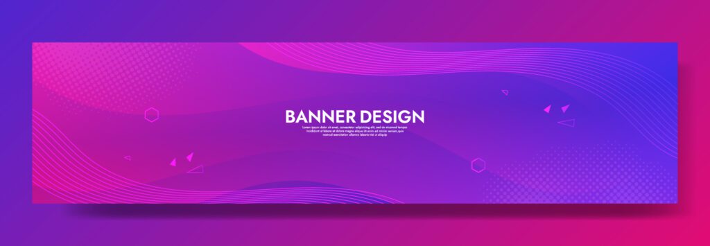 Abstract Violet Fluid Wave Banner Template Free Vector