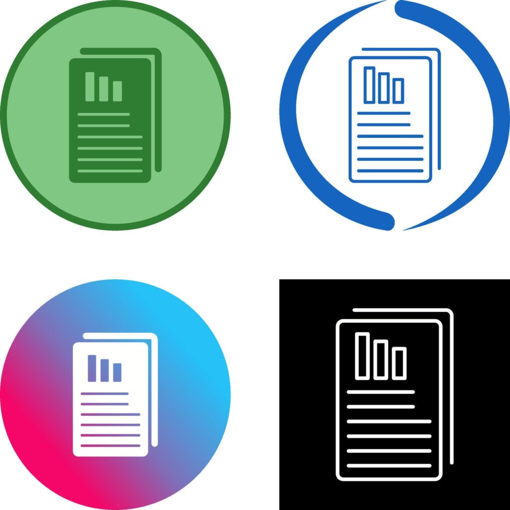 Reports Icon Design Stock Free