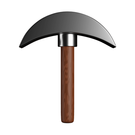 Tool, construction, hatchet 3D illustration