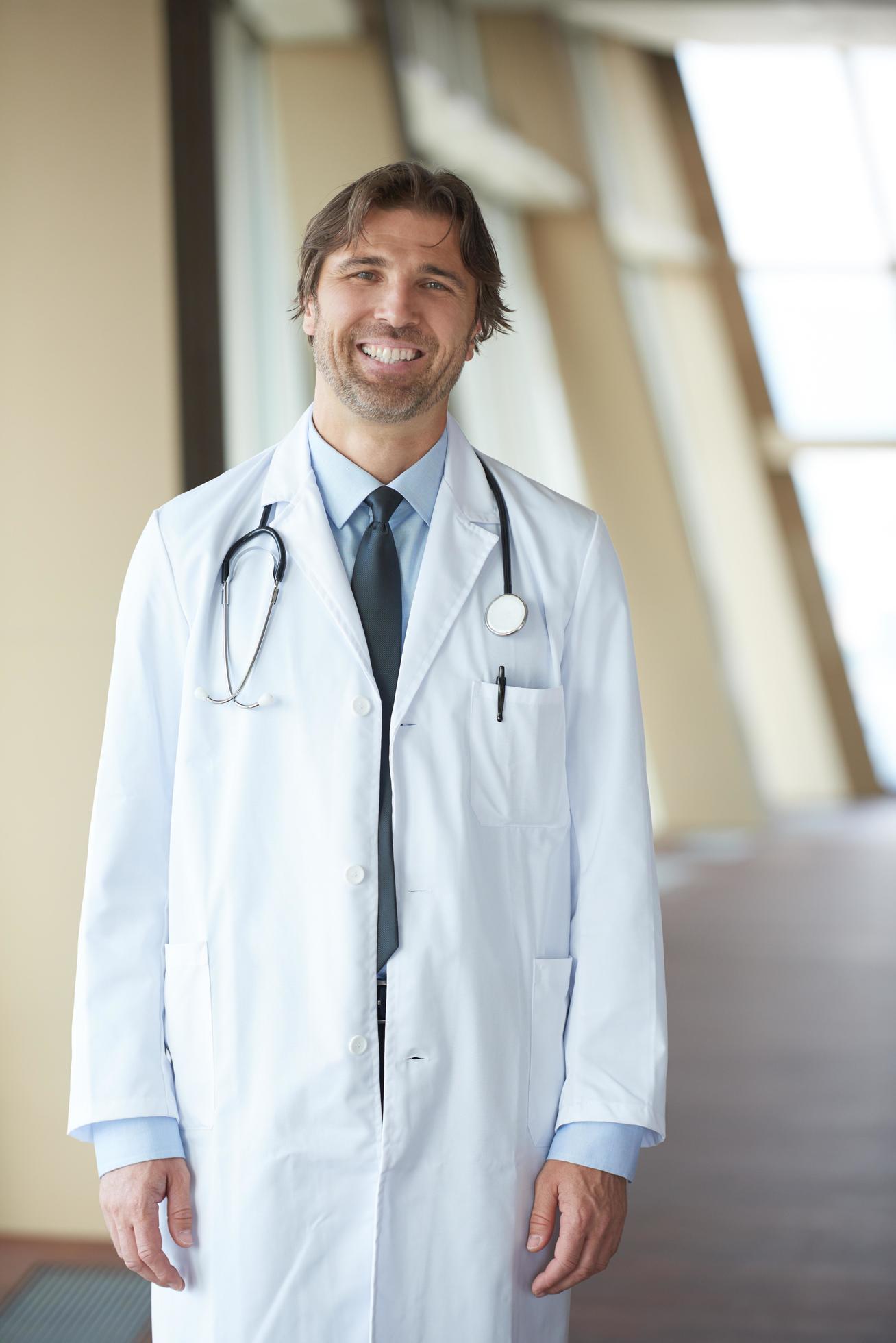 portrait of handsome doctor Stock Free