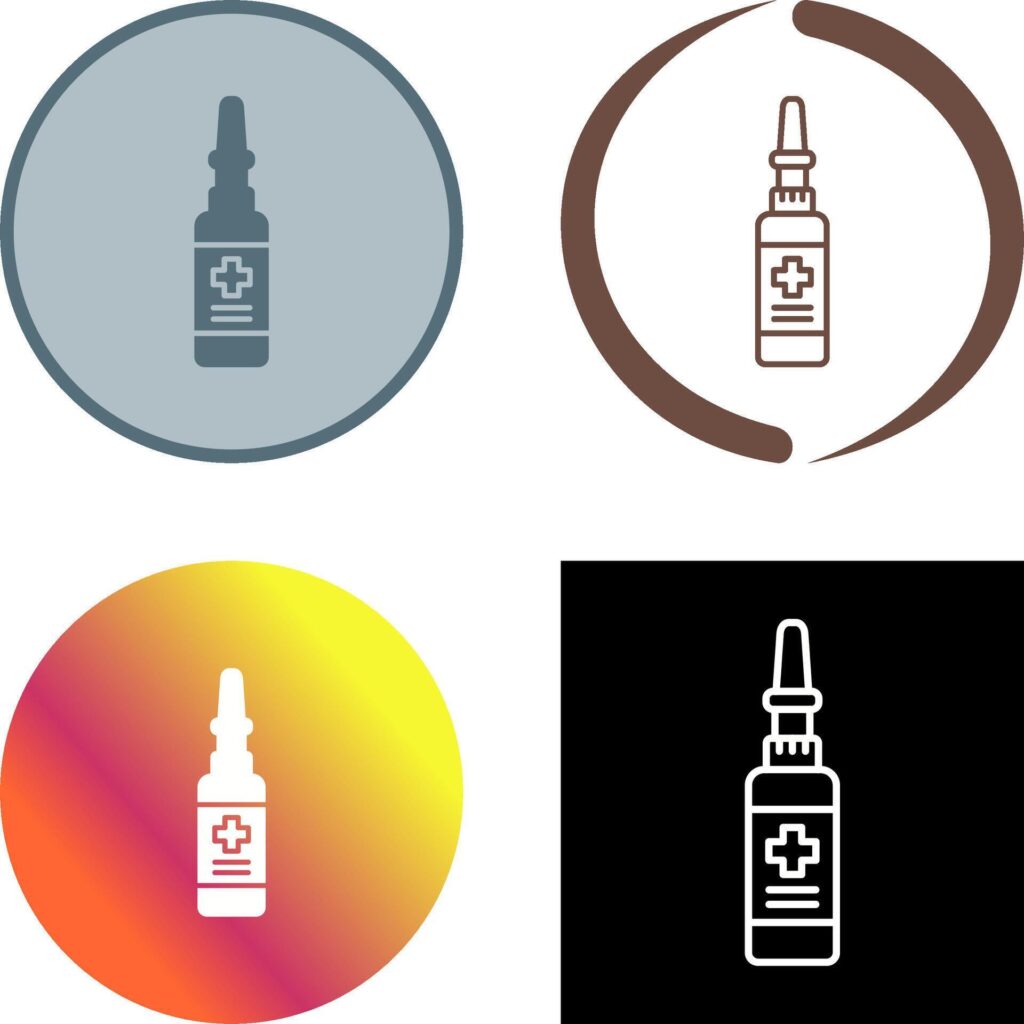 Nasal Spray Icon Design Stock Free