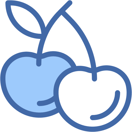 Cherries, cherry, fruit icon