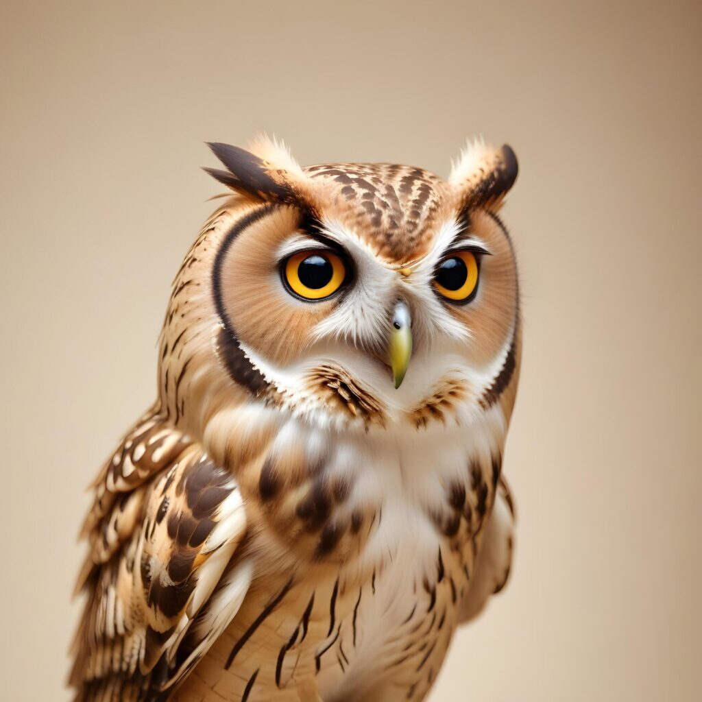 owl on lite background Stock Free