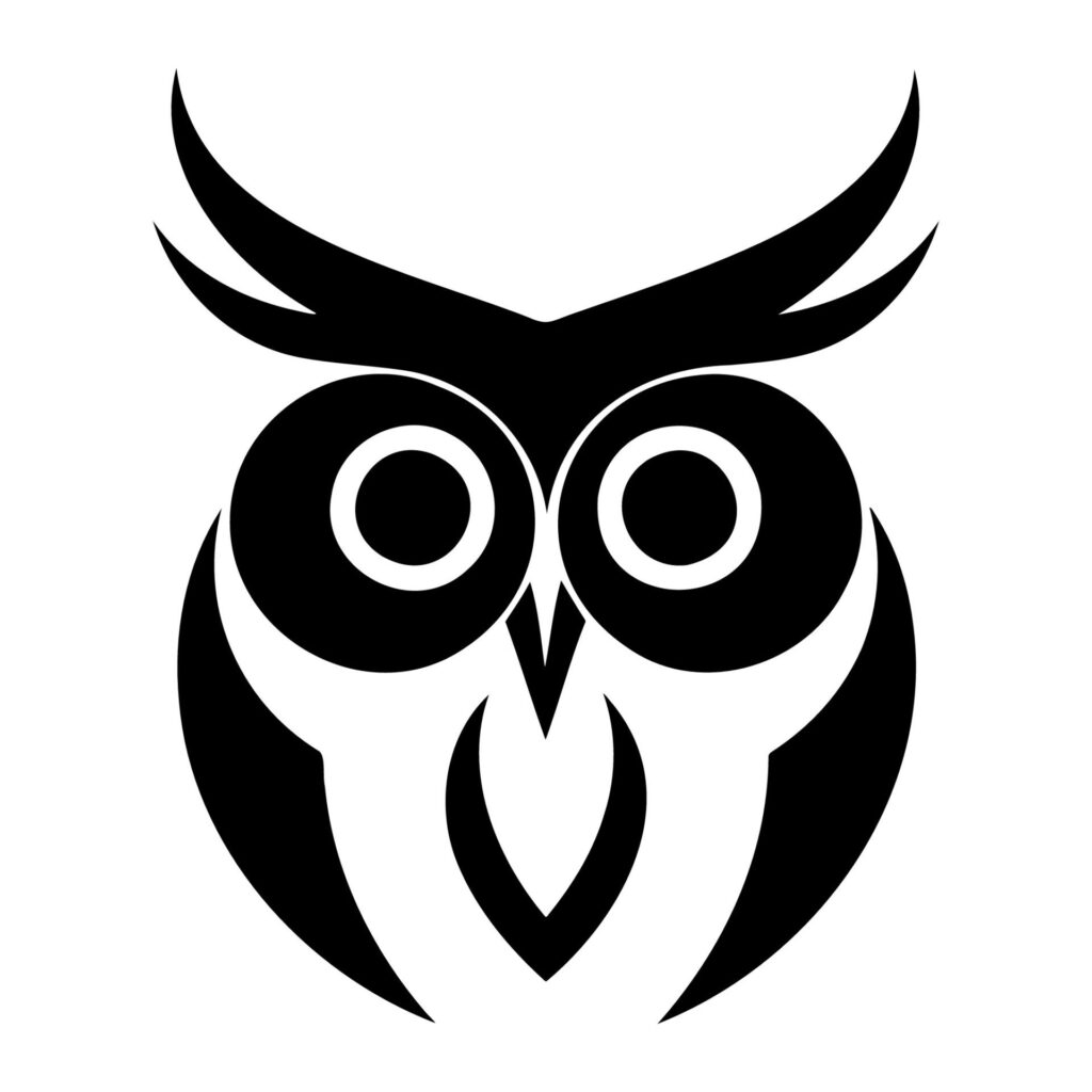 Simple Owl Logo. Vector Illustration Free Vector