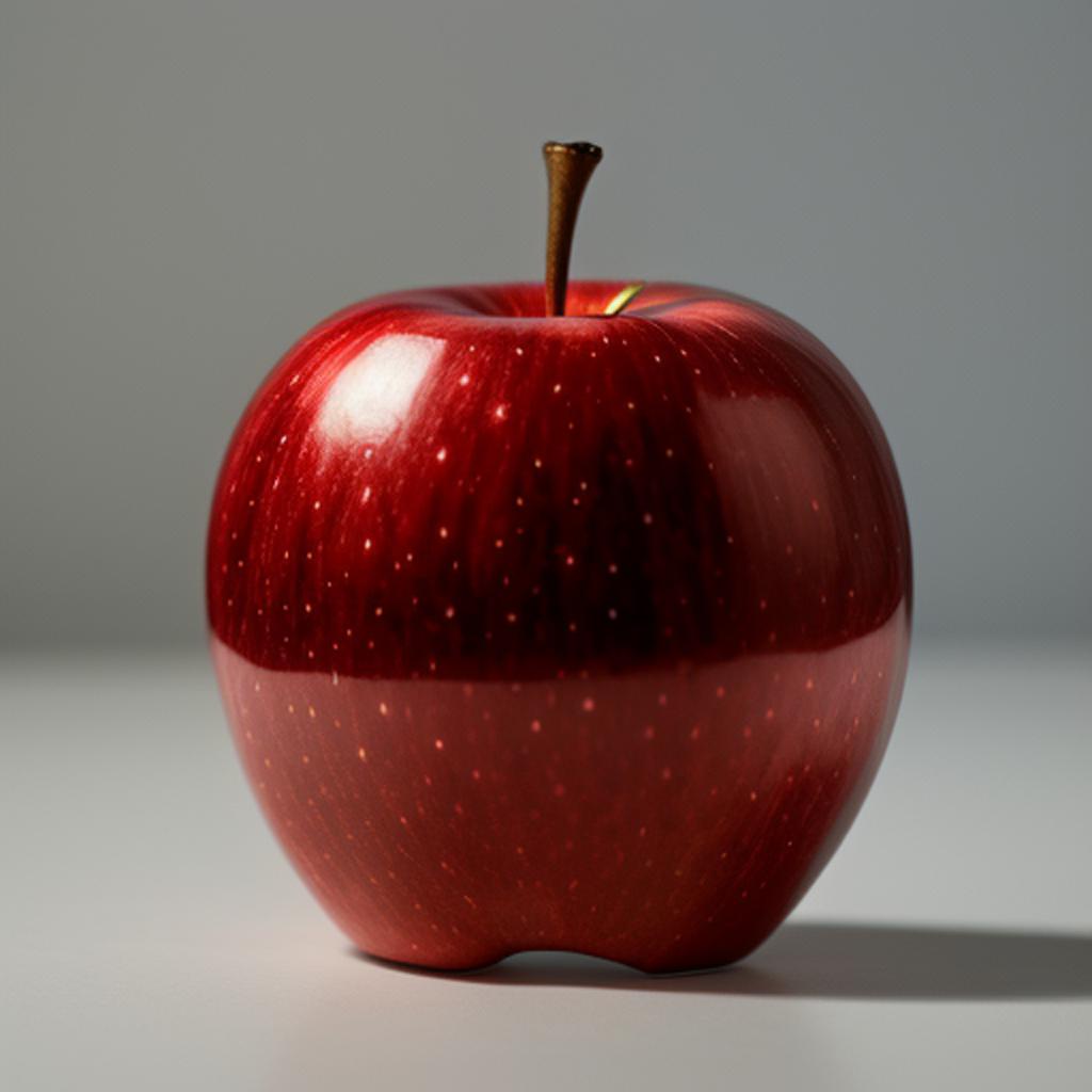 Generate red apple by by @ai_generated