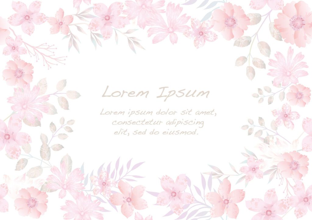 Watercolor Seamless Floral Background Isolated On A White Background. Horizontally And Vertically Repeatable. Free Vector