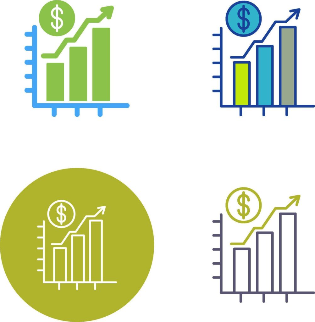 Chart Up Icon Design Stock Free