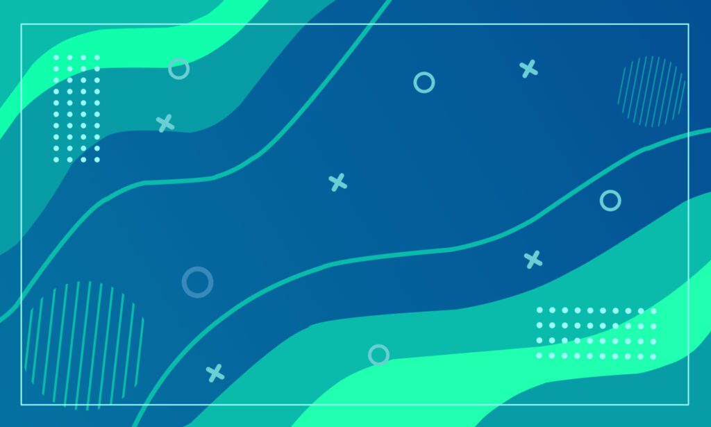 Abstract background Memphis blue and green Free Vector and Free SVG