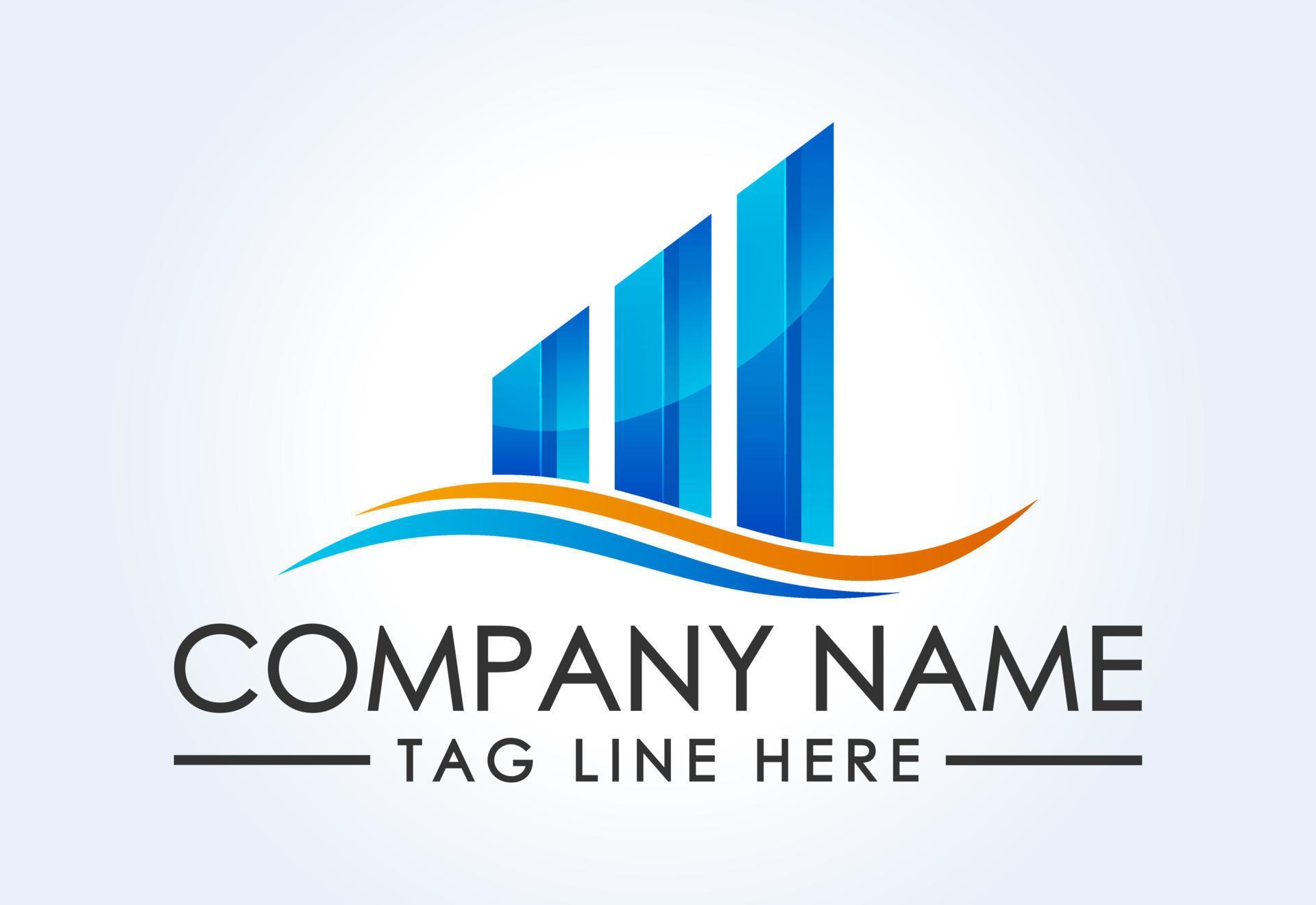 Gradient color Financial logo creative arrow, Vector design concept Stock Free