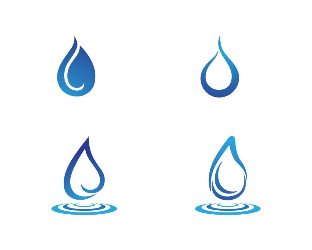 Water drop Logo Template vector illustration design Stock Free