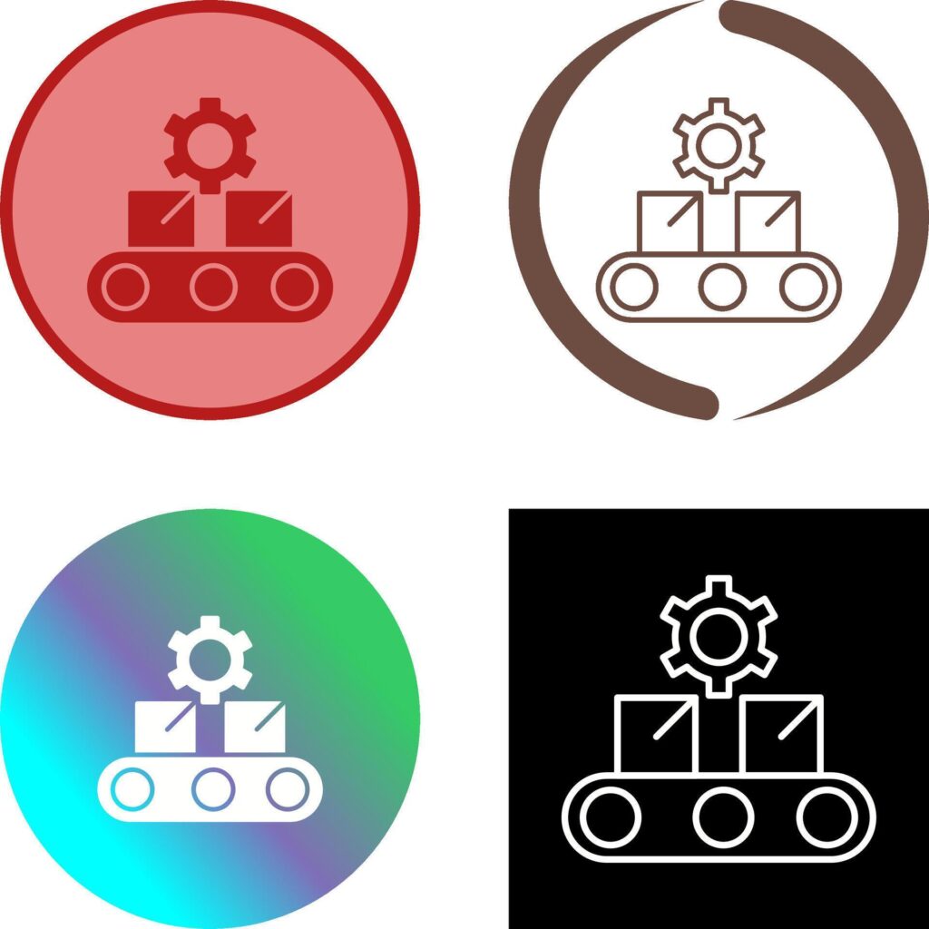 Conveyor Belt Icon Design Stock Free