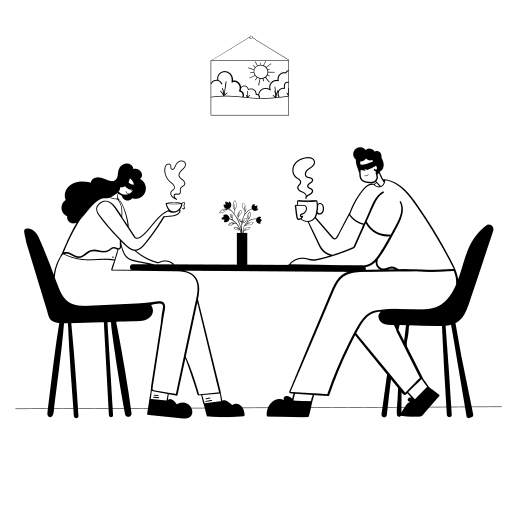 Blind, date, illustration illustration