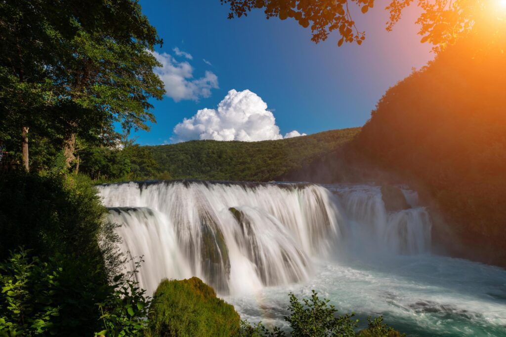 Waterfall nature landscape Stock Free