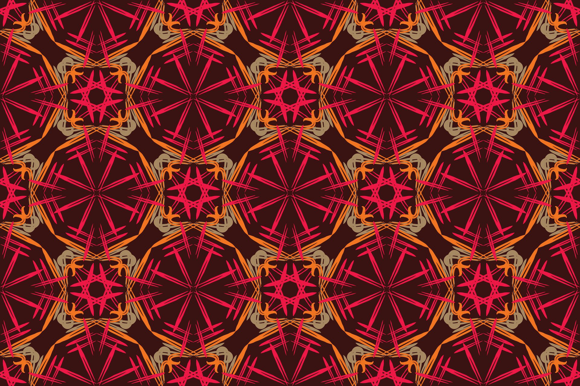 Hand drawn abstract seamless pattern, ethnic background, simple style, great for textiles, banners, wallpapers, wrapping Free Vector