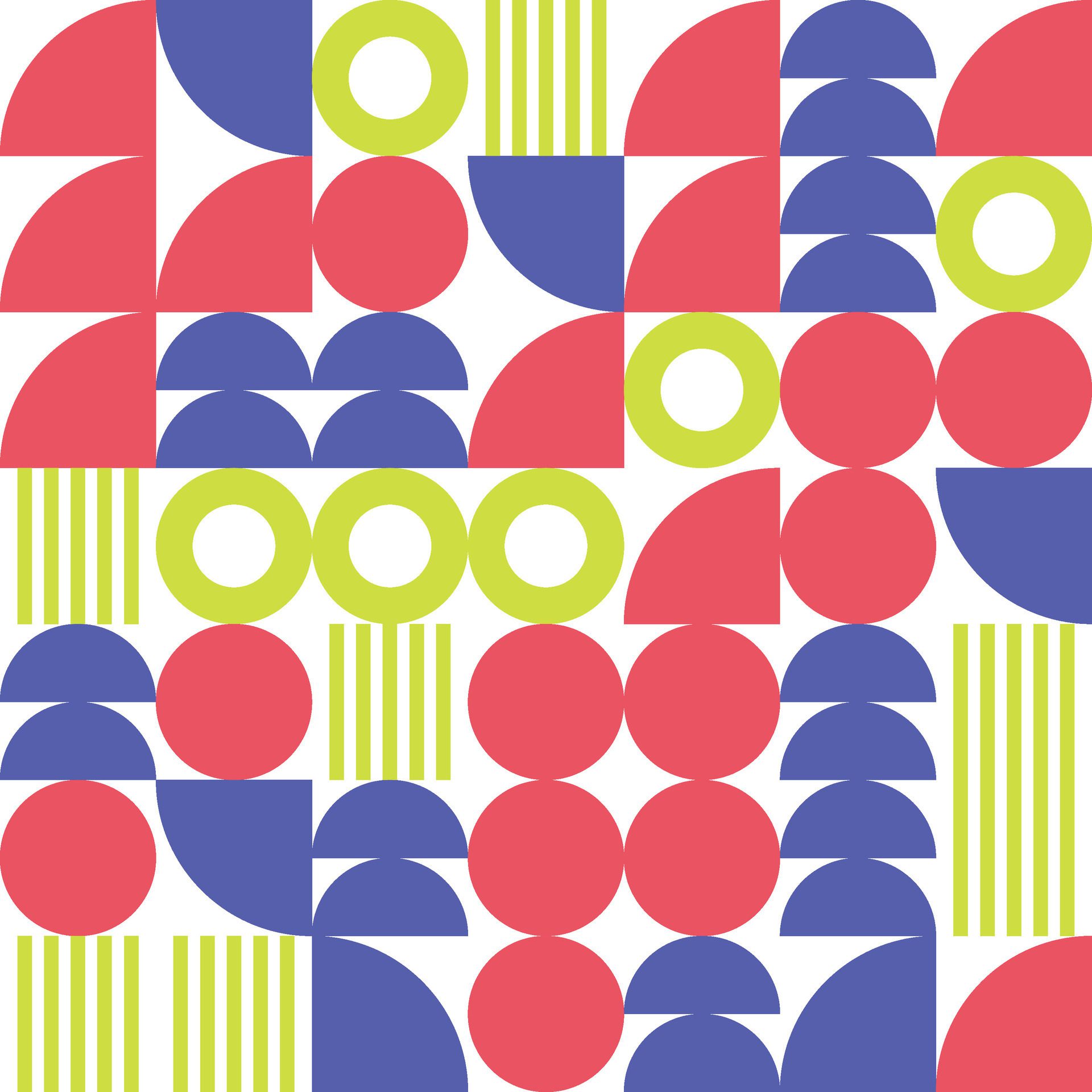 Abstract geometric pattern design in retro style. illustration. Free Vector