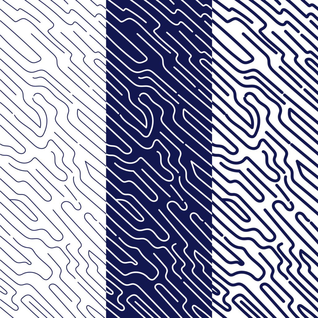 Rounded lines pattern collection Free Vector and Free SVG