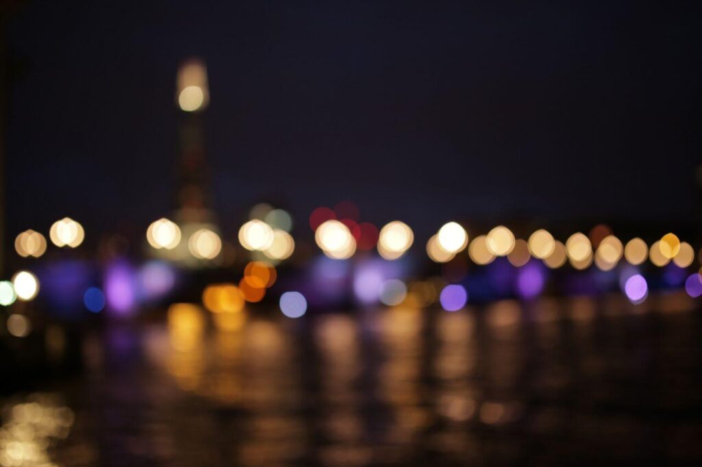 Bokeh Big Ben London Night Stock Free