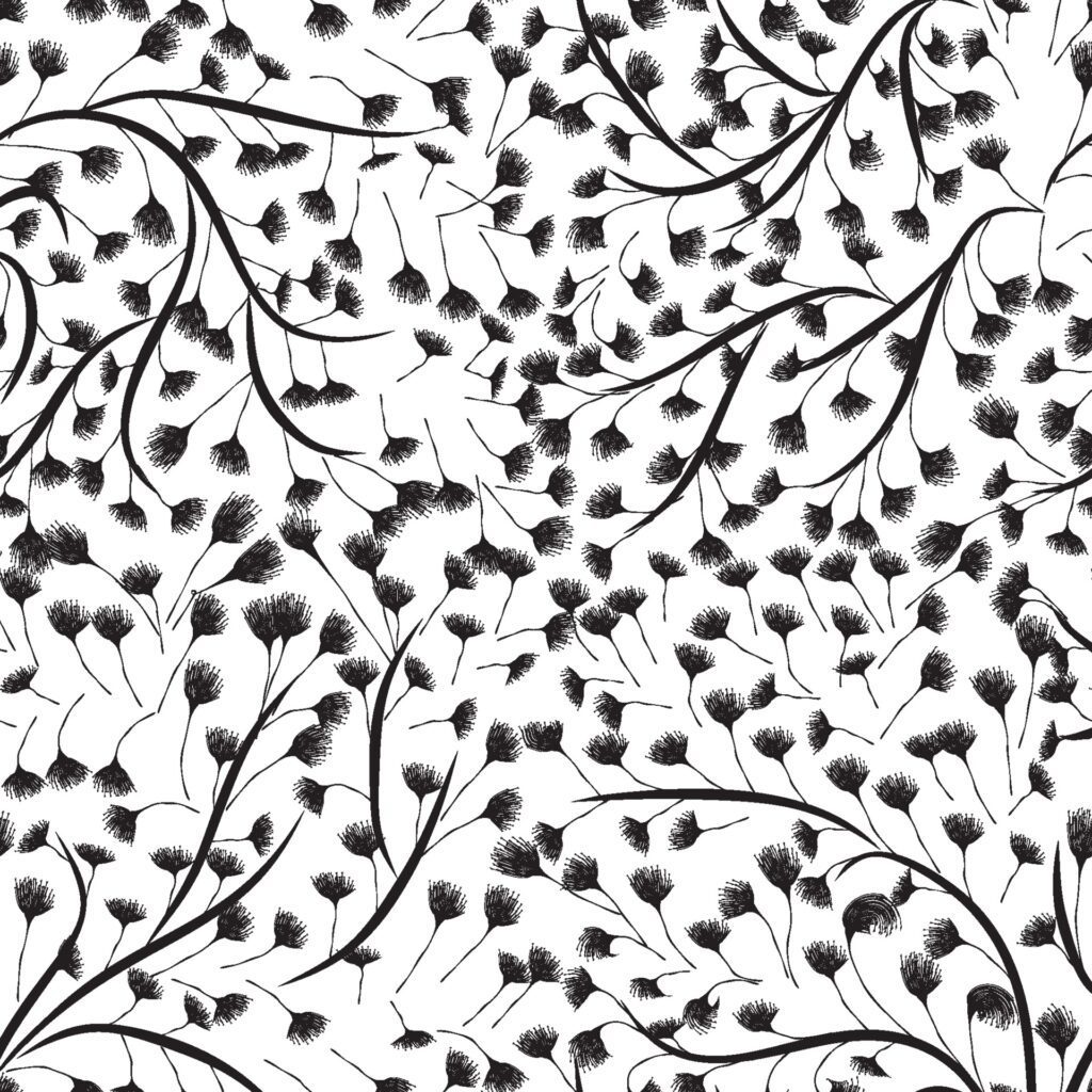 Abstract modern, floral, minimal and organic pattern design Free Vector