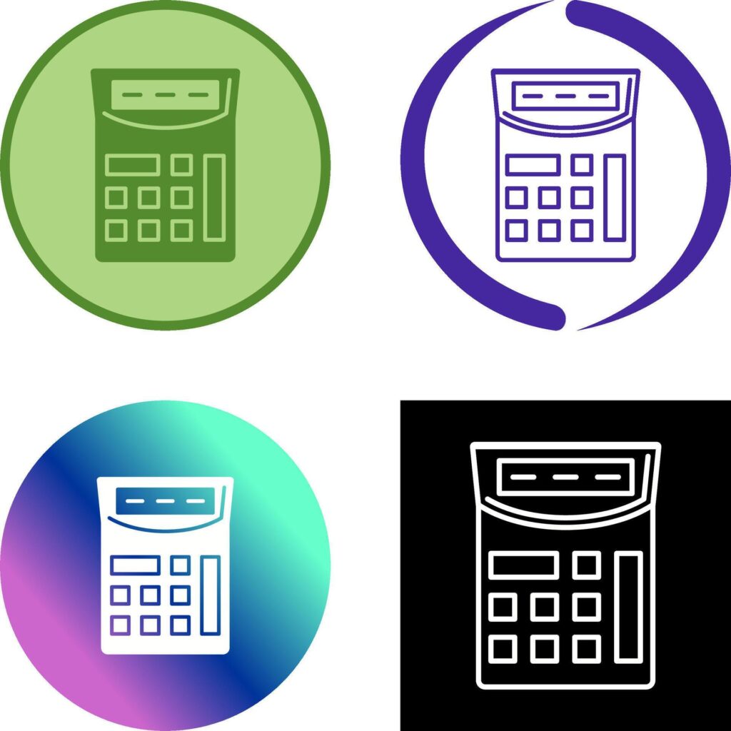 Calculator Icon Design Stock Free