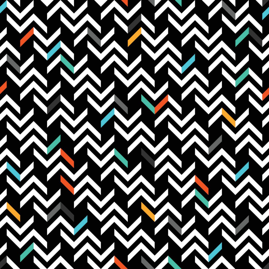 Seamless Zigzag Geometry Pattern Swatch Free Vector