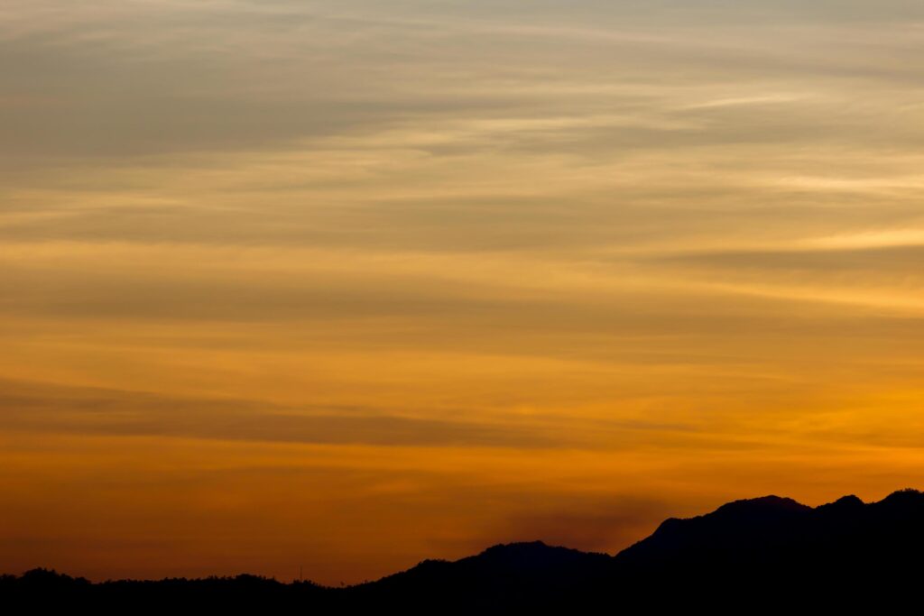 Beautiful sky at sunrise Natural background Stock Free