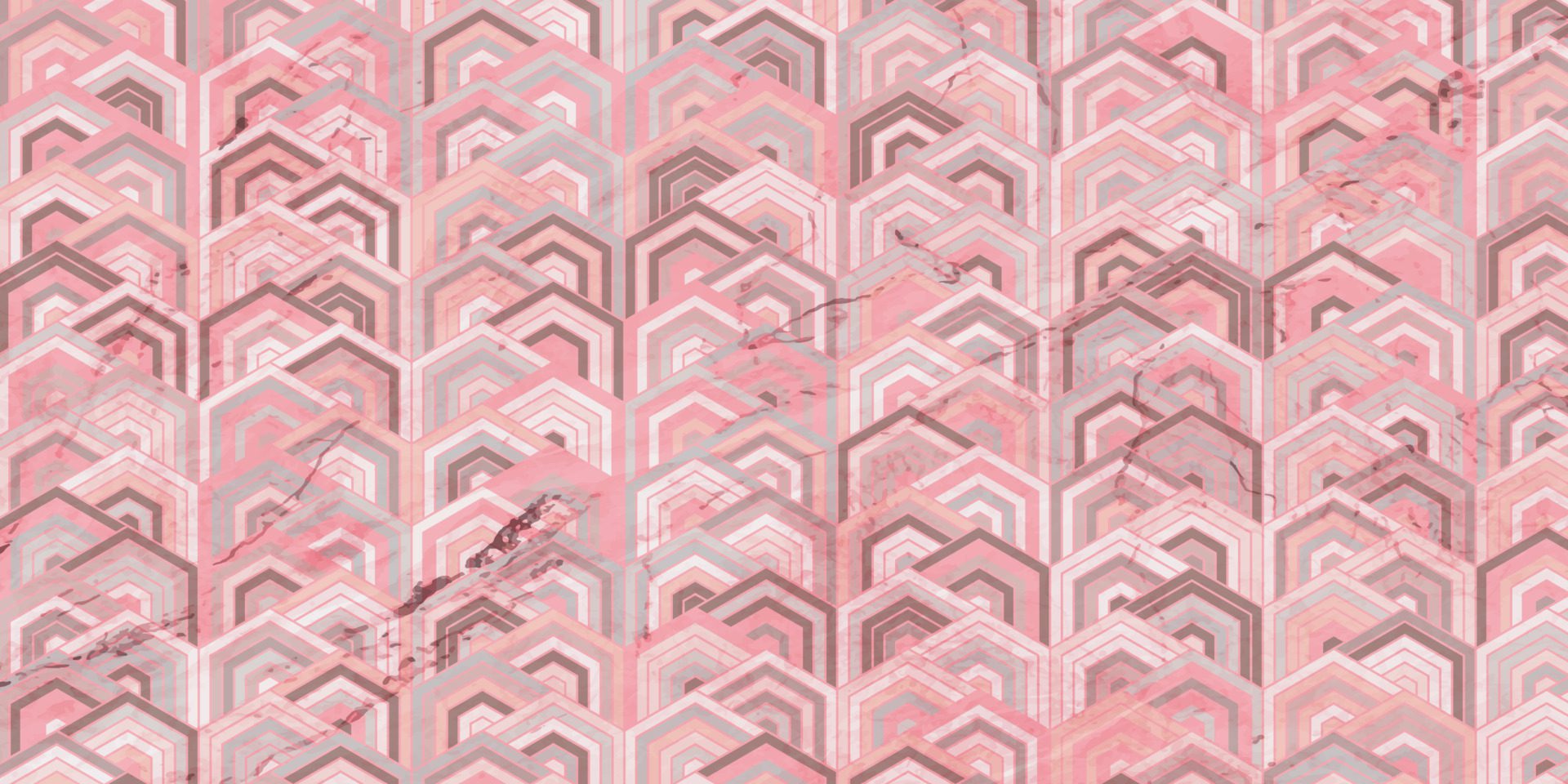 Geometric pattern pink background with polygonal Free Vector