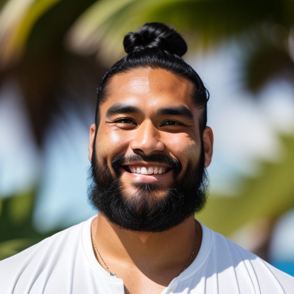 A pacific islander man by @ai_generated