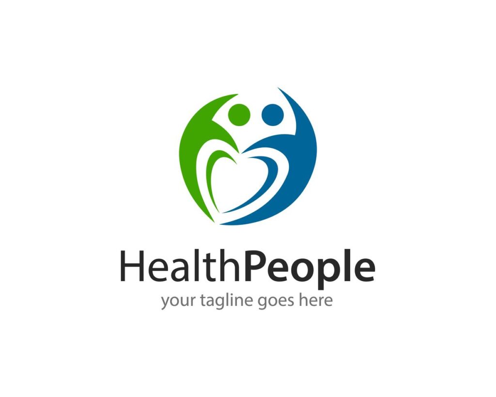 Health People Logo Icon Vector Stock Free