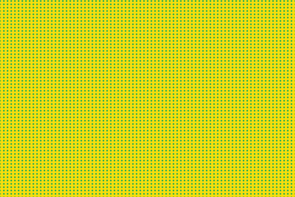 modern simple abstract seamlees green neutral colour polka dot pattern on yellow background Free Vector