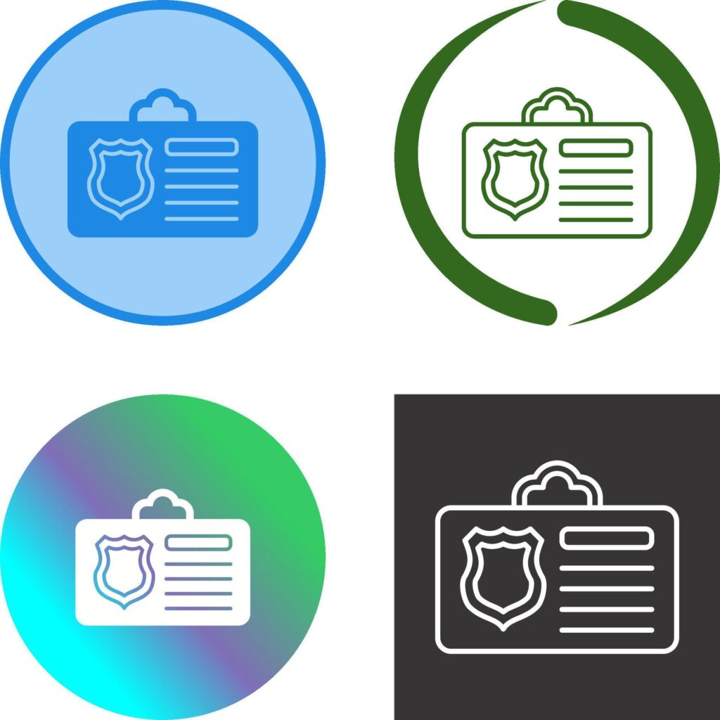 Id Card Icon Design Stock Free