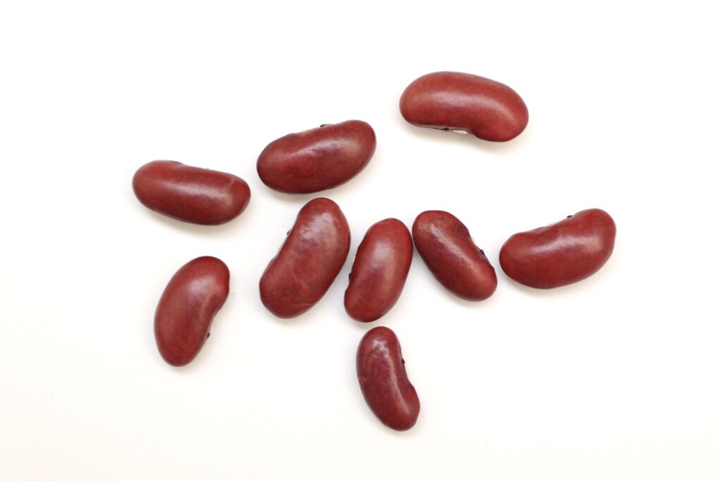 Red beans isolated on white background Stock Free