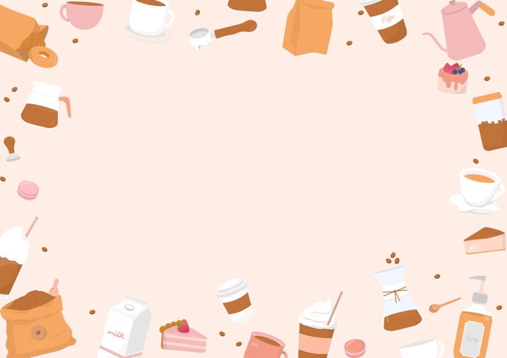 Coffee background with copy space Free Vector