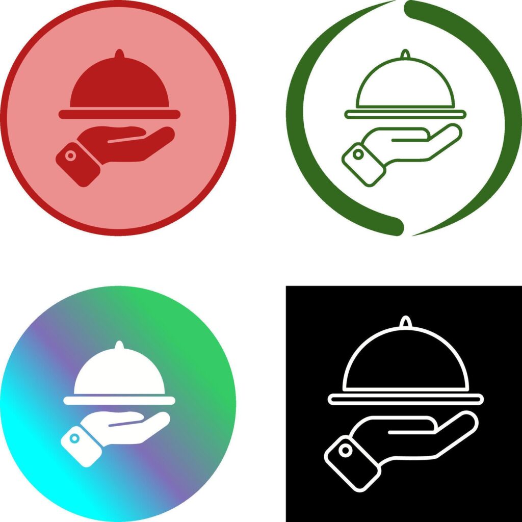 Waiter Icon Design Stock Free