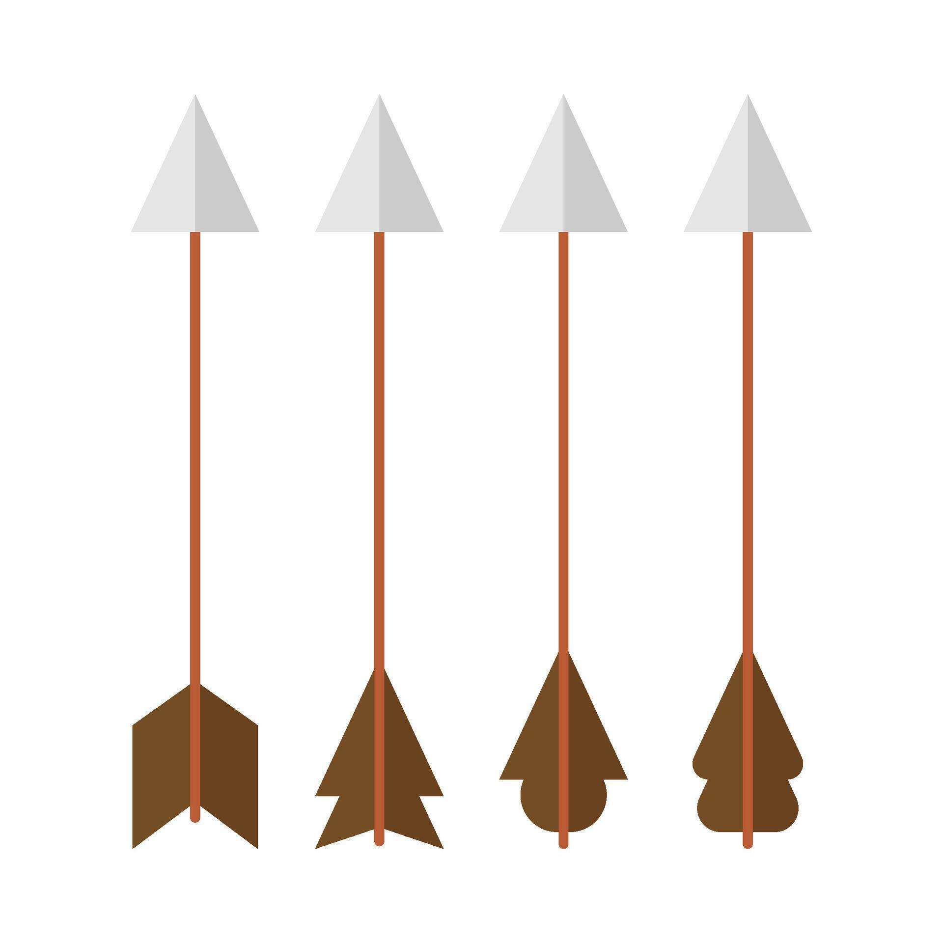 Flat illustration of arrows on isolated background Stock Free